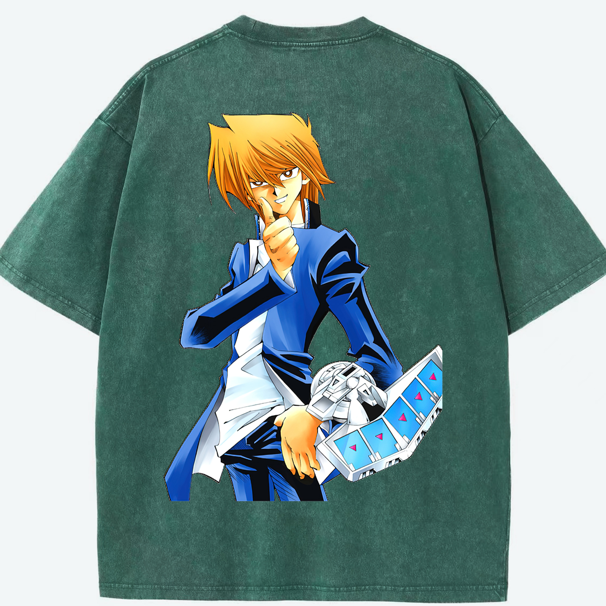 （画像用） 遊☆戯☆王 Yu-Gi-Oh! 綿100% ヴィンテージ風 半袖Tシャツ（背面プリント）